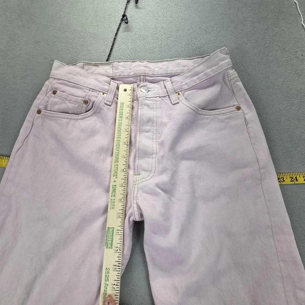 VTG Levis 501 Jeans Mens Pink Wash Dyed‎ Straight Button Fly USA Fits 27x32